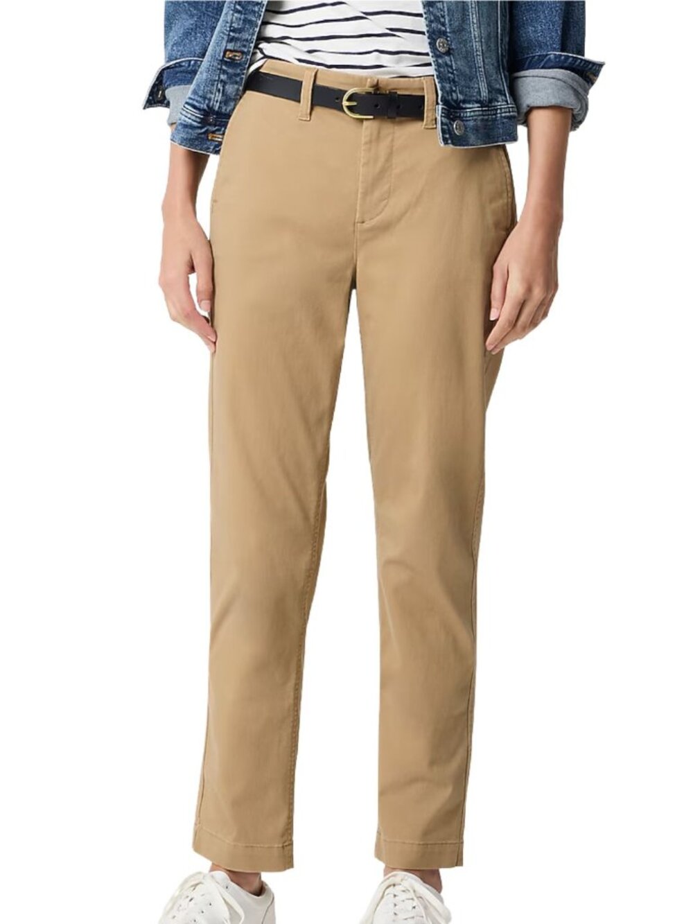 J.Crew High-rise Girlfriend Chino Pant Straight Leg Tan Size Large 14